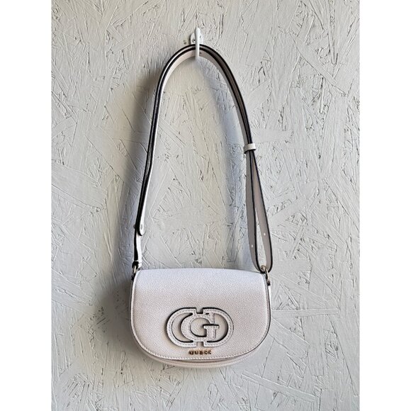 GUESS Calebra convertible mini shoulder crossbody bag - Off White - Picture 3 of 11